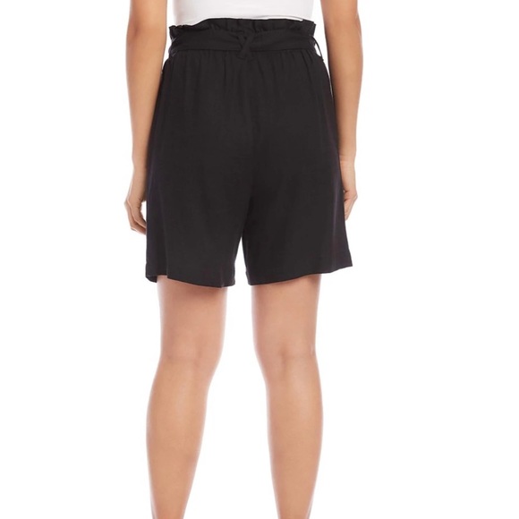 NWT Paperbag Waist Linen Blend Shorts, M - Picture 3 of 6